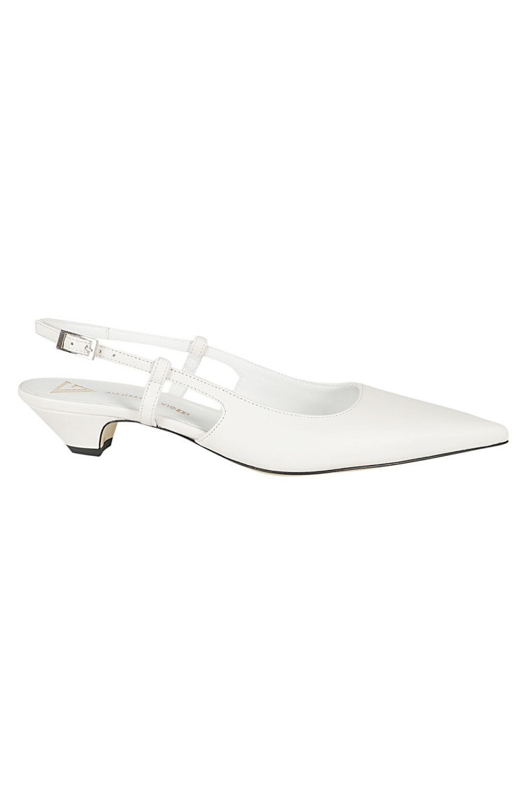 Giampaolo Viozzi Smooth Leather Sandal With Open Back
