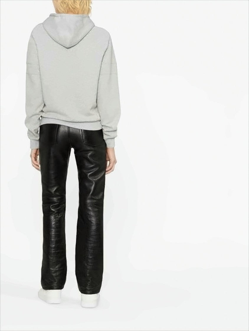 Saint Laurent Relaxed Fit Hoodie With Classic Kangaroo Pocket Design