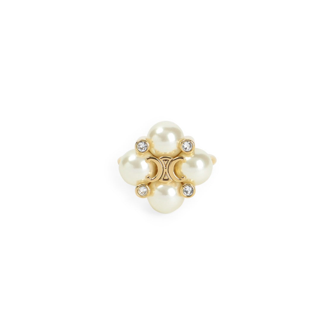 Celine Gold Brass Ring
