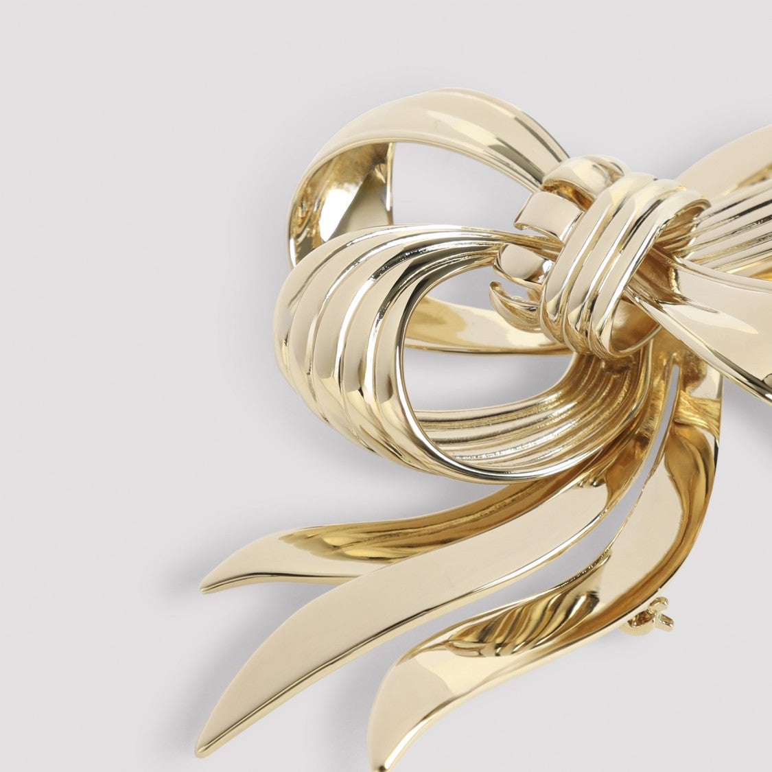 Miu Miu Bow-Shaped Golden Brass Jewelry