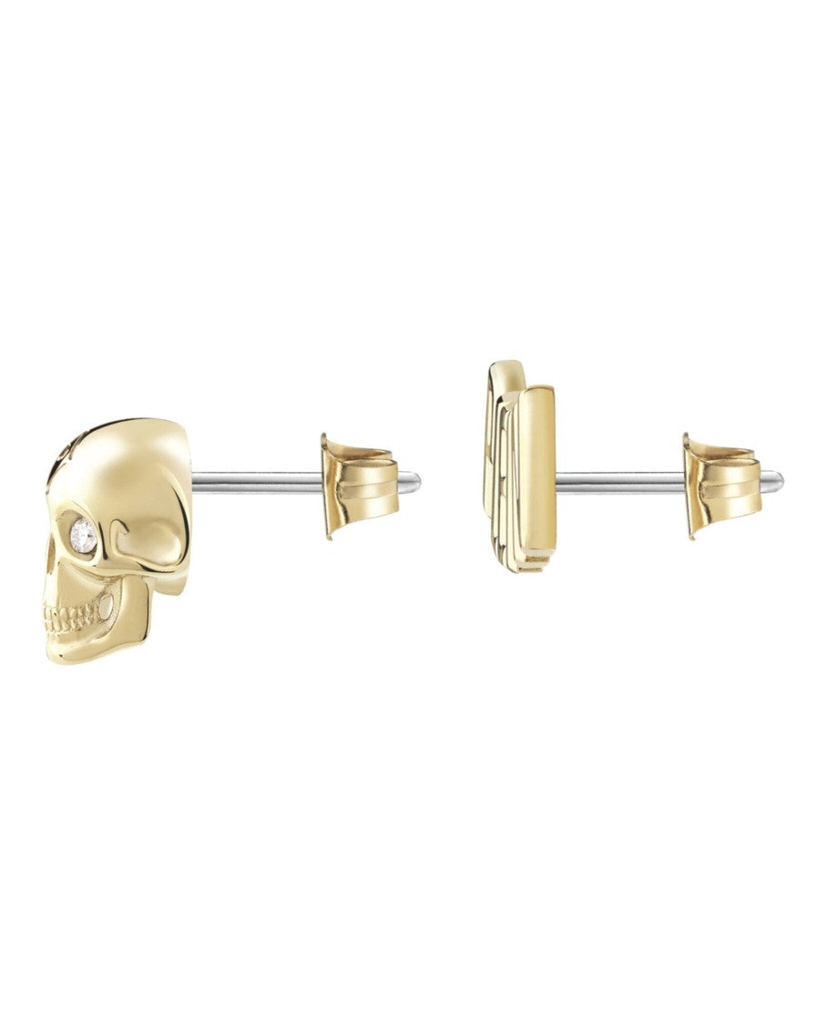 Philipp Plein Skull Design Earrings With Preciosa Crystals