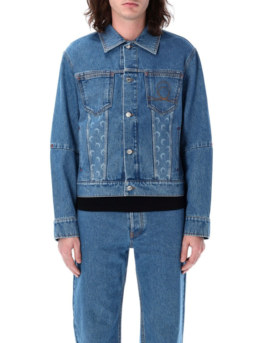 Marine Serre Denim Jacket Moon
