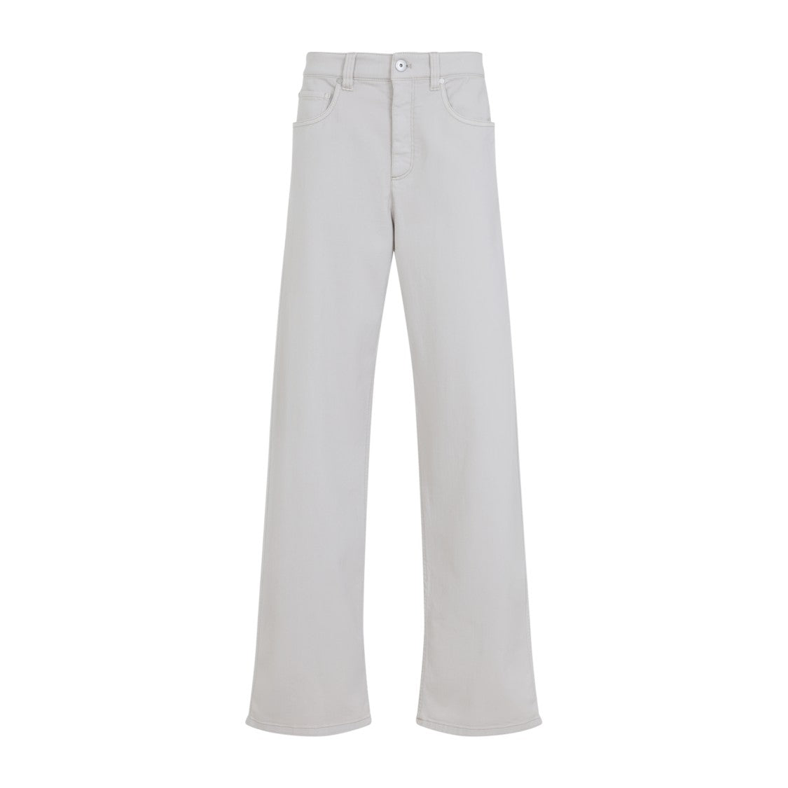 Brunello Cucinelli Wide Leg Jeans With Relaxed Fit