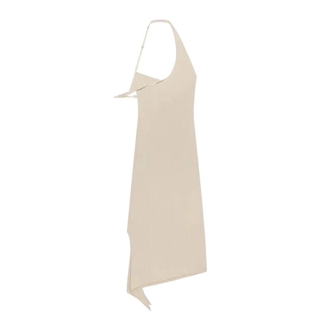 Courrèges Undressed Crepe Jersey Long Dress