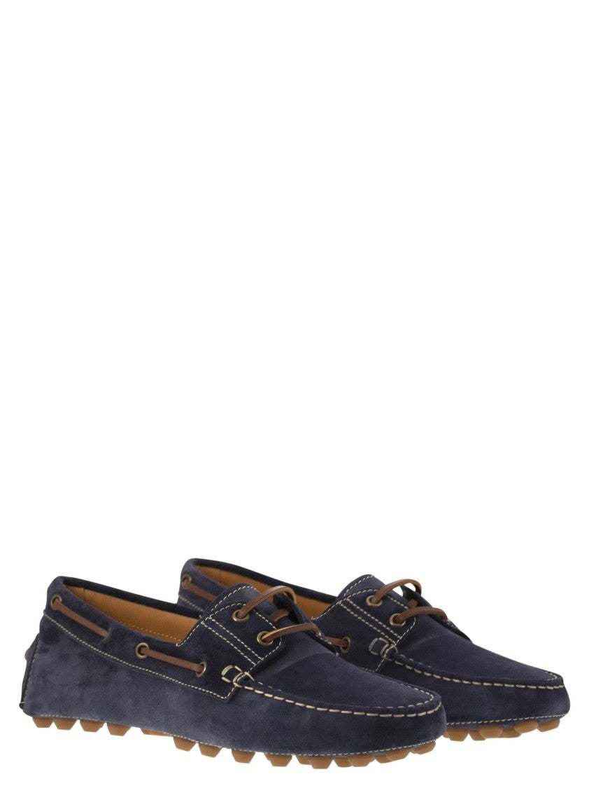 Tod's Rubber Bubble Suede Boat