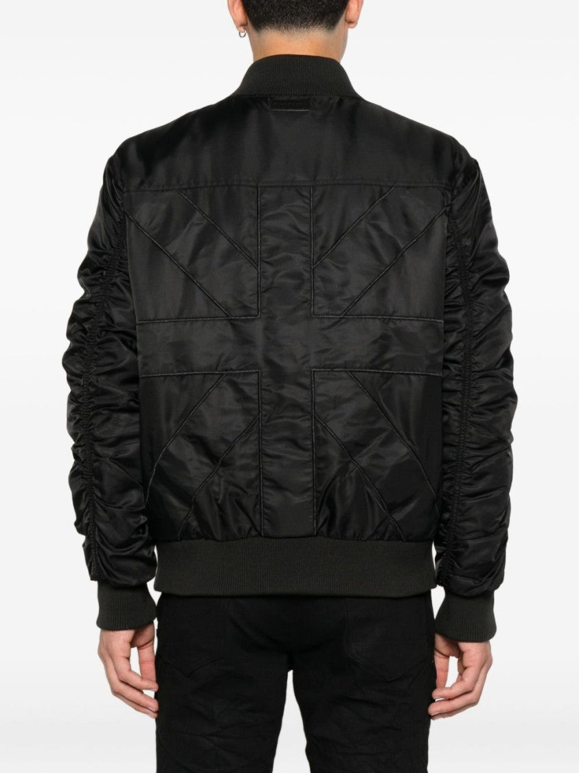 John Richmond Bomber Jacket With Ruched Detailing