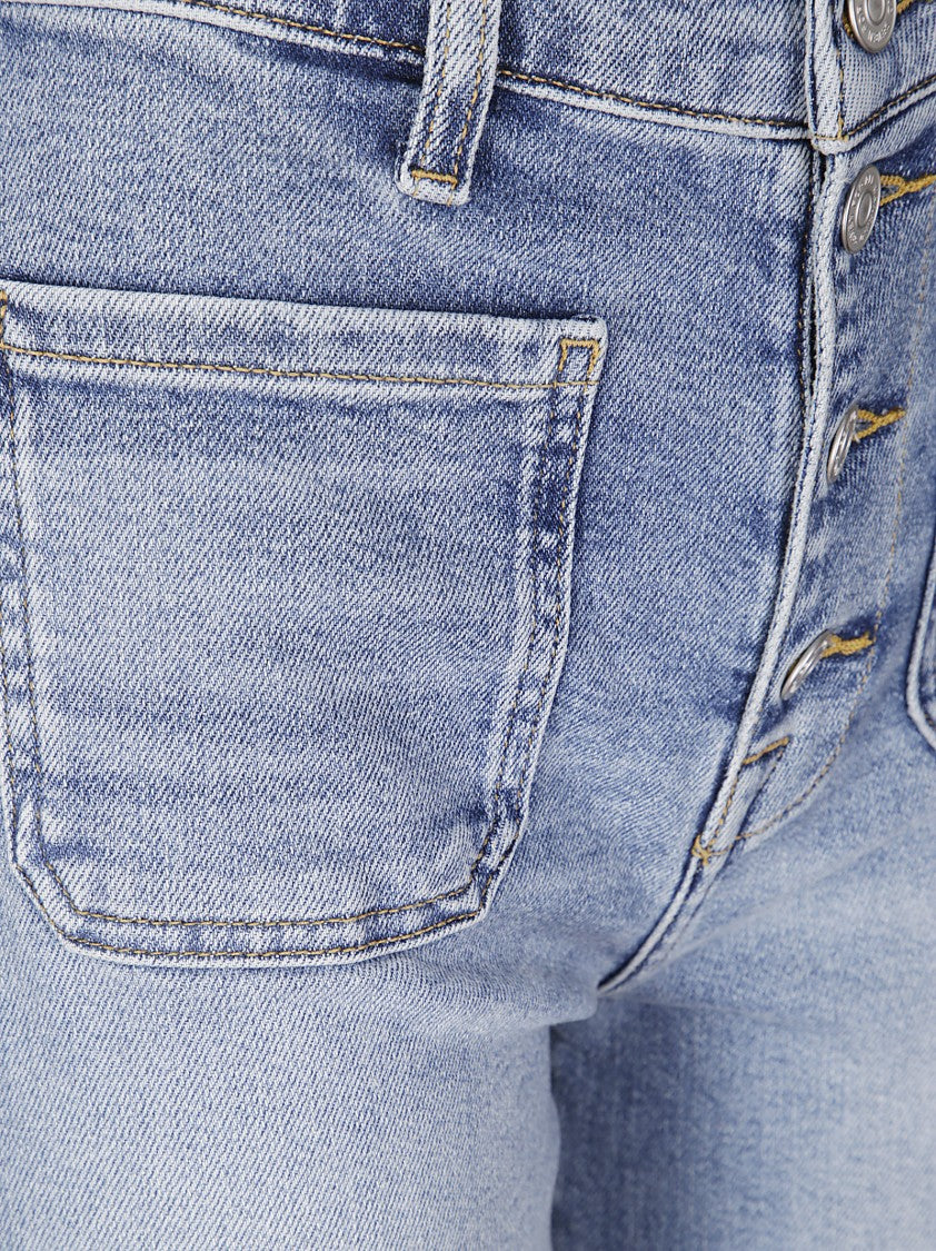 7 For All Mankind Ultra High Rise Cropped Jeans