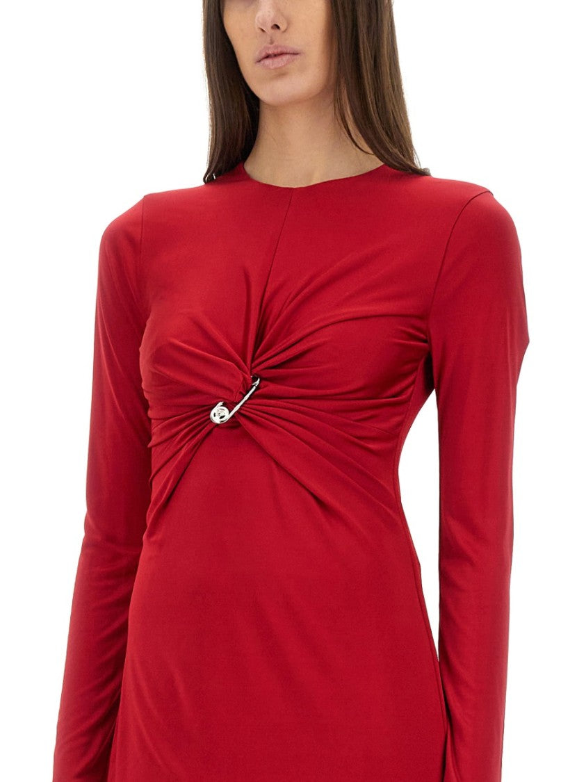Versace "Safety Pin" Midi Dress