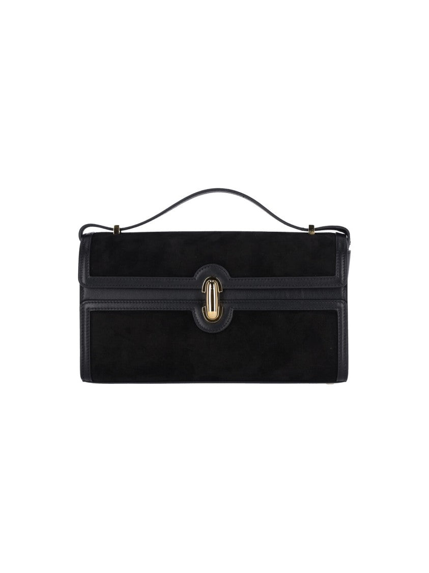 Savette Symmetry 26 Convertible Suede Crossbody Bag