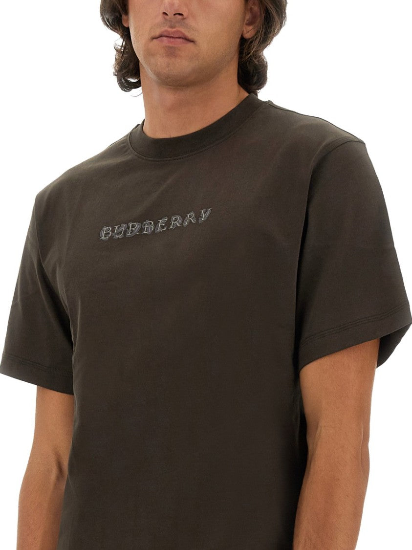 Burberry Brown Cotton T-Shirt
