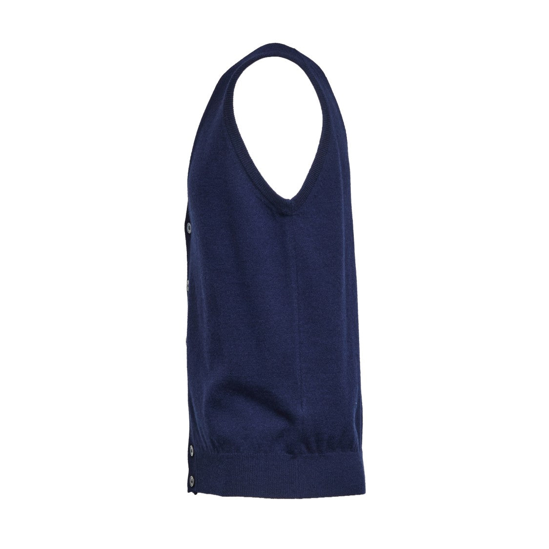 Filippo De Laurentiis Buttoned Gilet In Soft Wool And Cashmere Blend