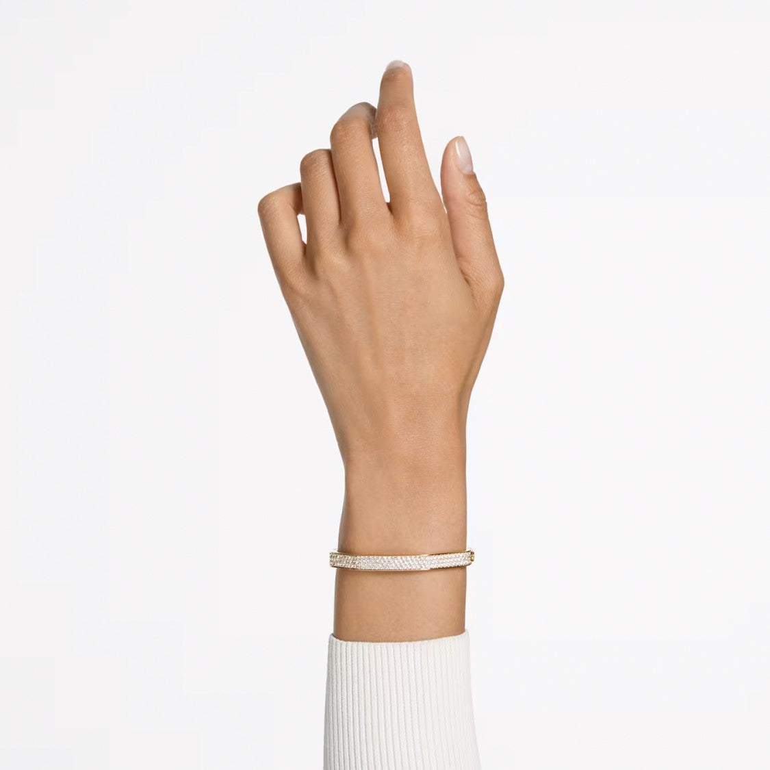 Swarovski Octagonal Bangle With Precision-Cut Pavé Crystals