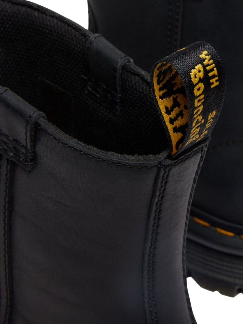 Dr. Martens Black Leather Ankle Boots
