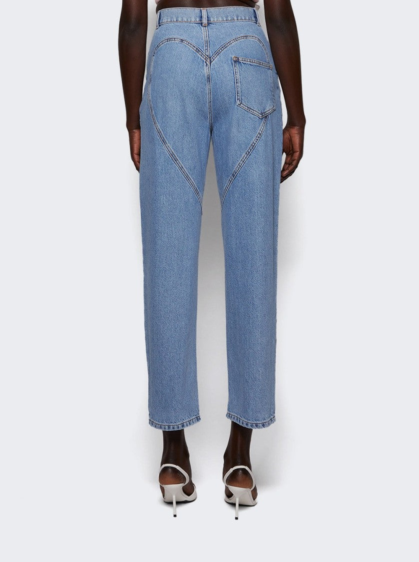 Area Crystal Heart Jean Light Blue