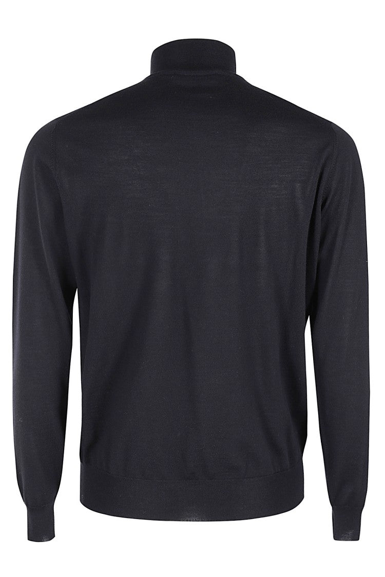 Filippo De Laurentis Minimalist Blouson With High Collar And Button-Down Front