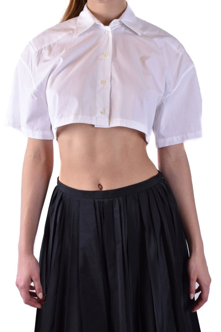 Laneus White Cotton Shirt