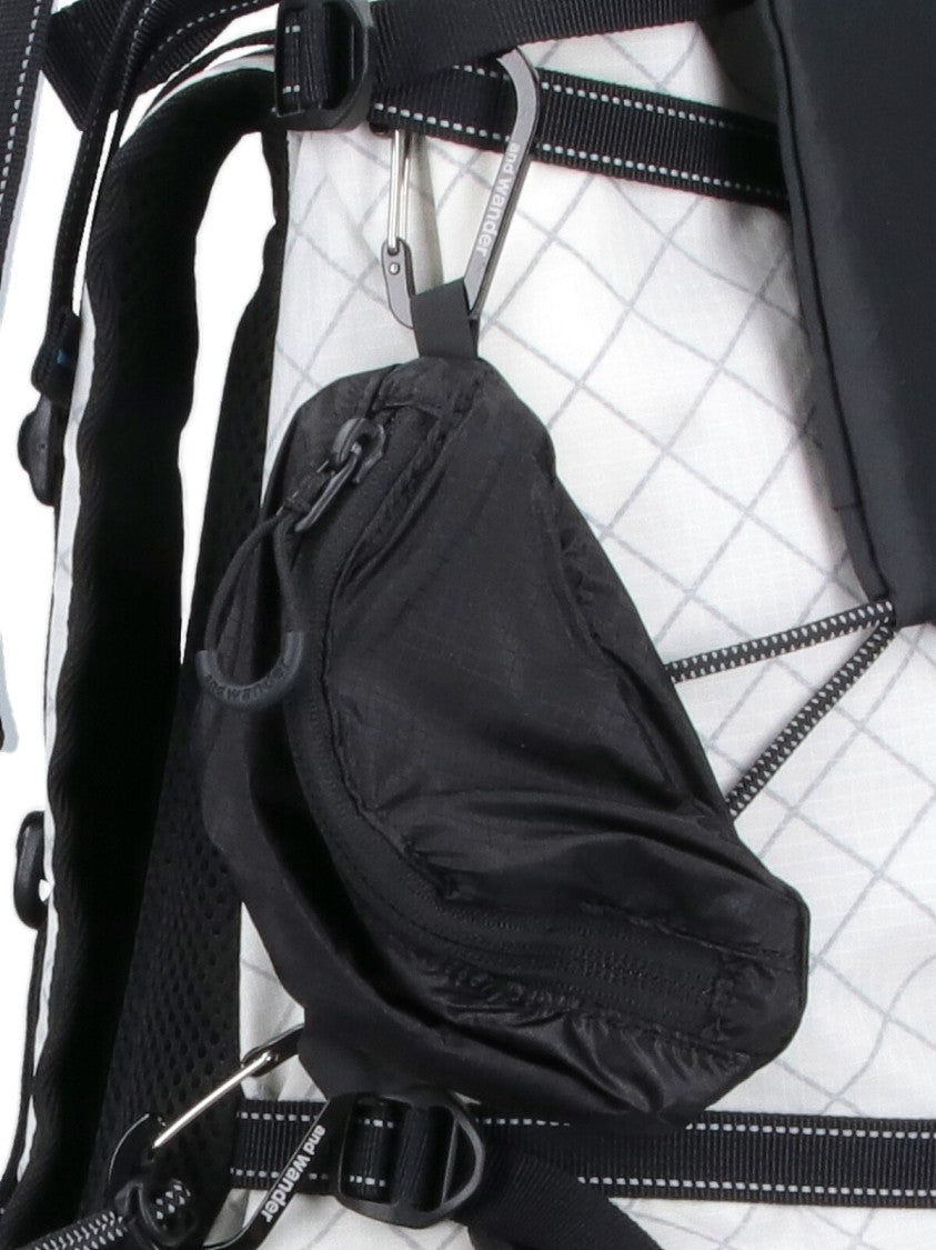 And Wander Minimalist White Bag With Smooth Texture