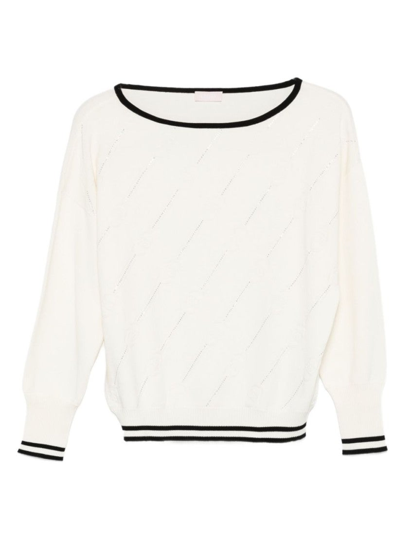 Liu Jo Relaxed Fit Viscose Blend Sweater