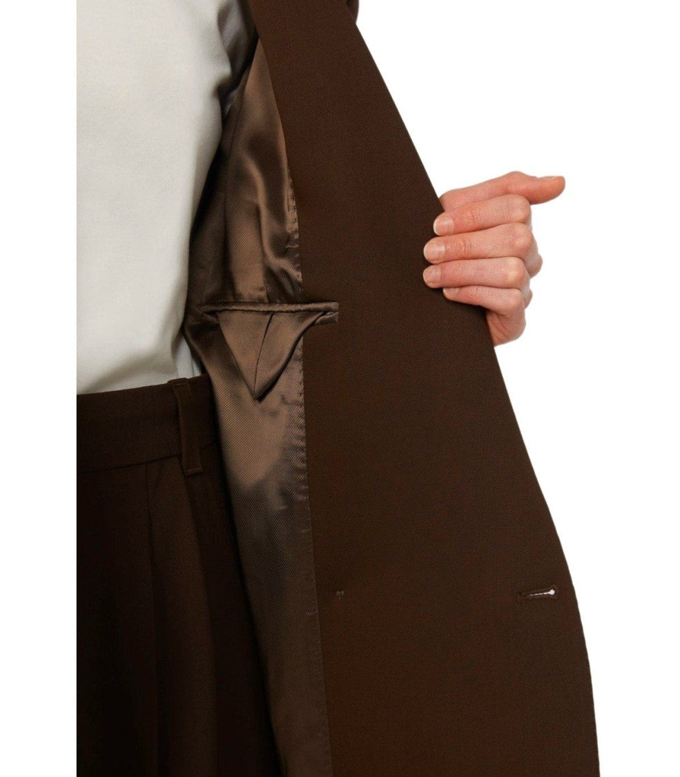 Max Mara Ginseng Brown Single-Breasted Blazer