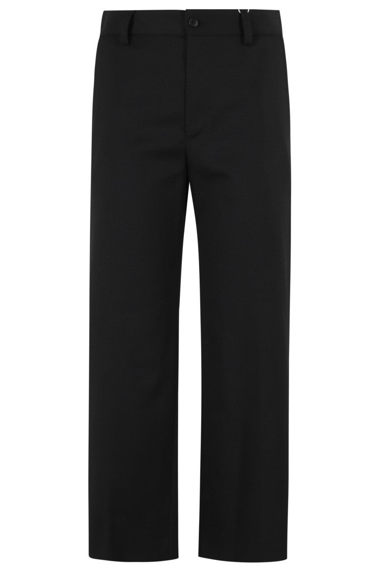 Mm6 By Maison Margiela Straight-Leg Pants With Button