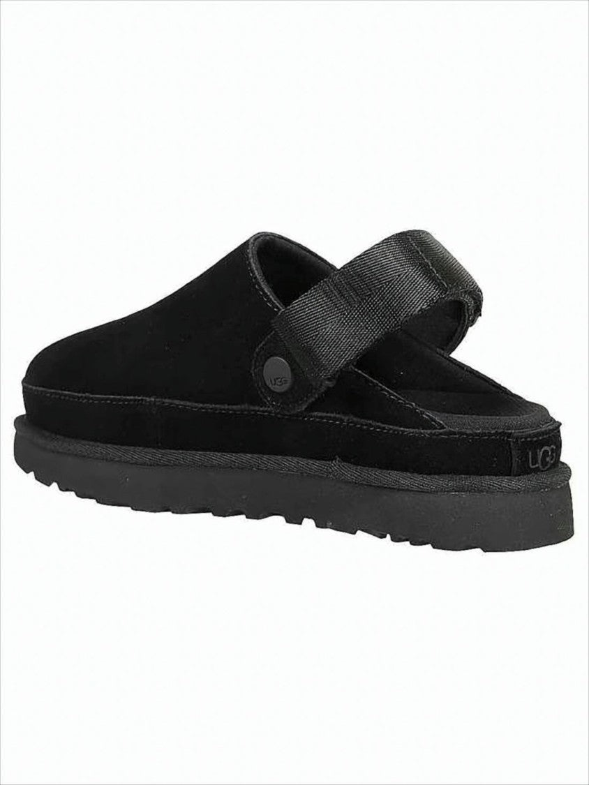 Ugg Closed-Toe Suede Sandals With Lightweight Eva Sole