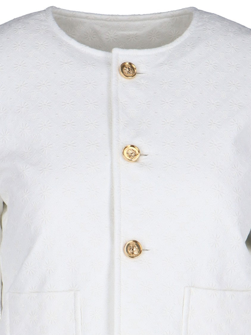 Céline "Chelsea" Quilted Jacket White