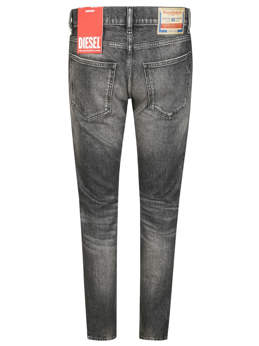 Diesel Straight-Leg Black Trousers With Classic Fit And Subtle Stitching