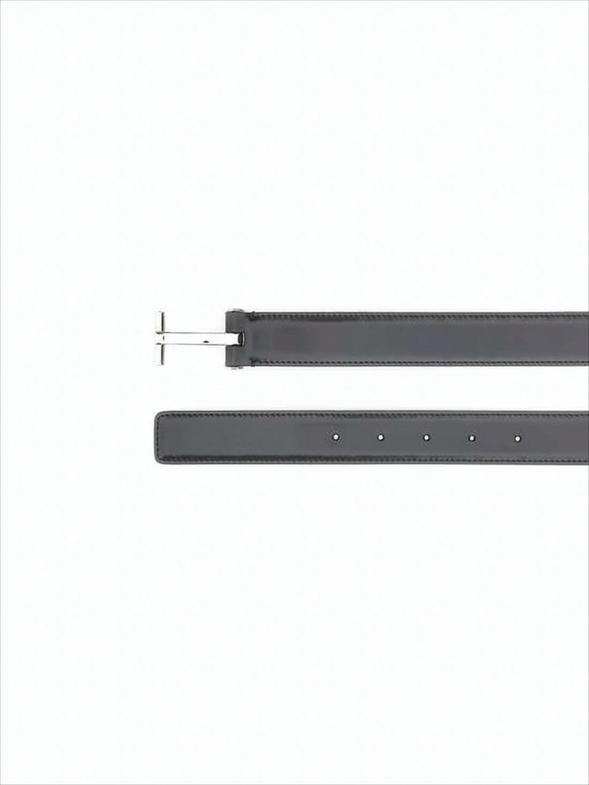 Tom Ford Polished Calf Leather Belt With Buckle