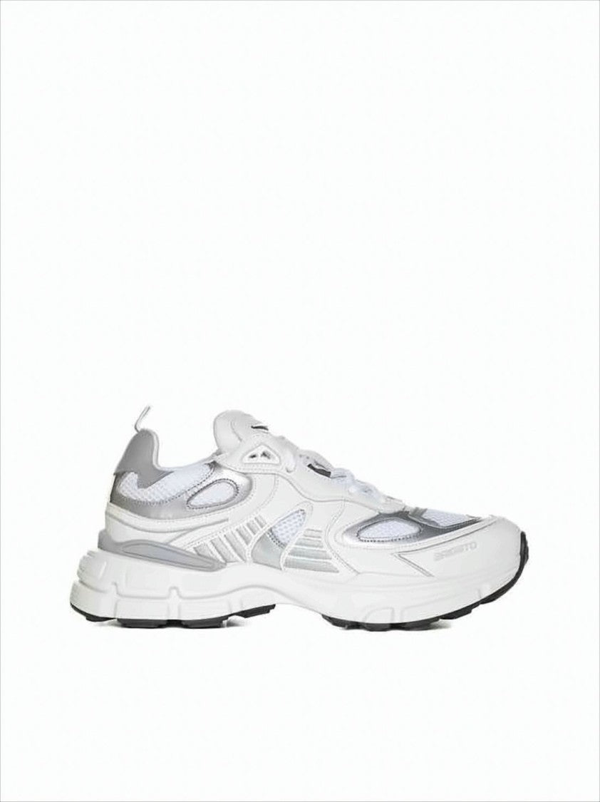 Axel Arigato Layered Leather And Mesh White Sneakers