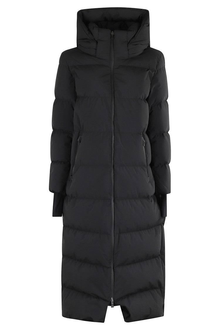 Herno Long Black 2-Layer Jacket With Hood