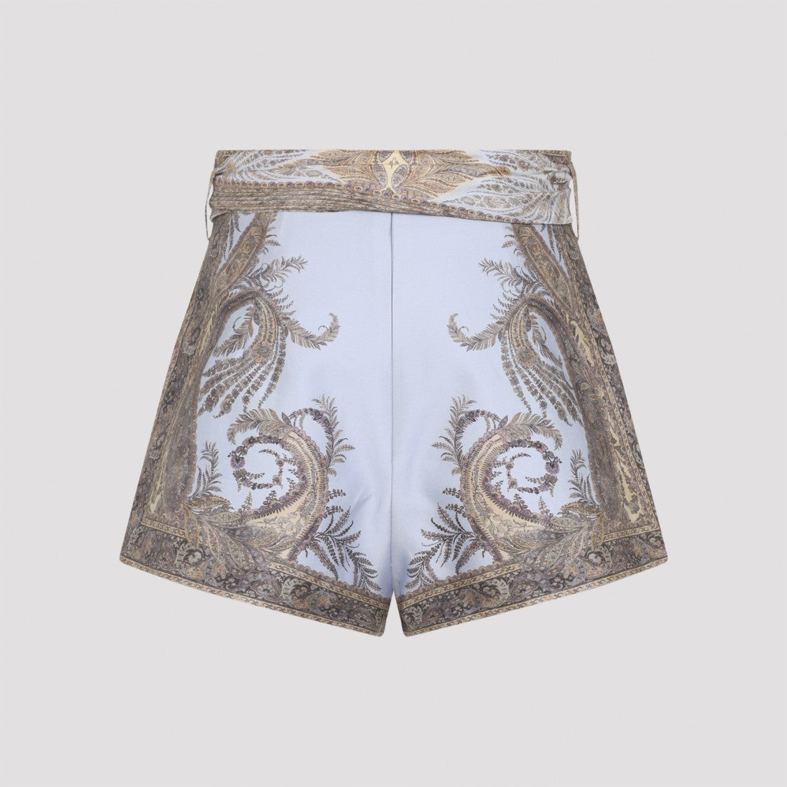 Zimmermann Lilac Paisley Silk Hypnotic Flat Front Short