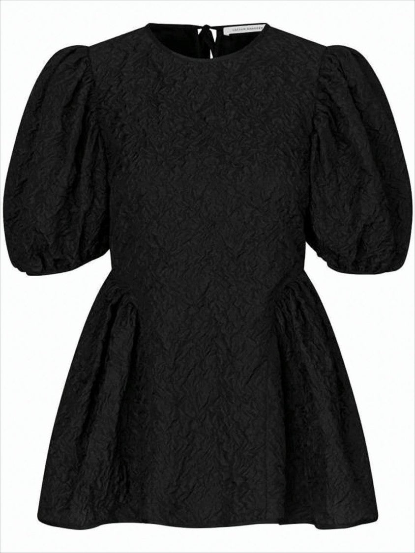 Cecilie Bahnsen Textured Blouse With Puff Sleeves