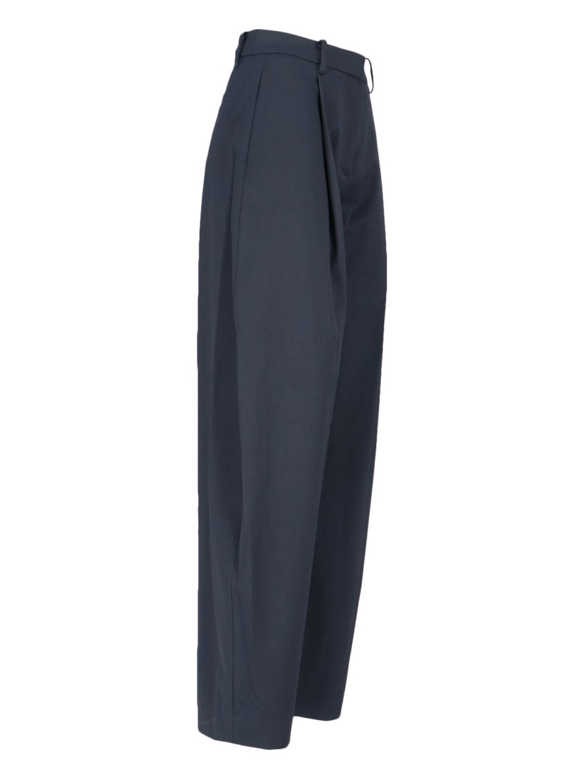 Ivir Virgin Wool-Blend Pants – Blue