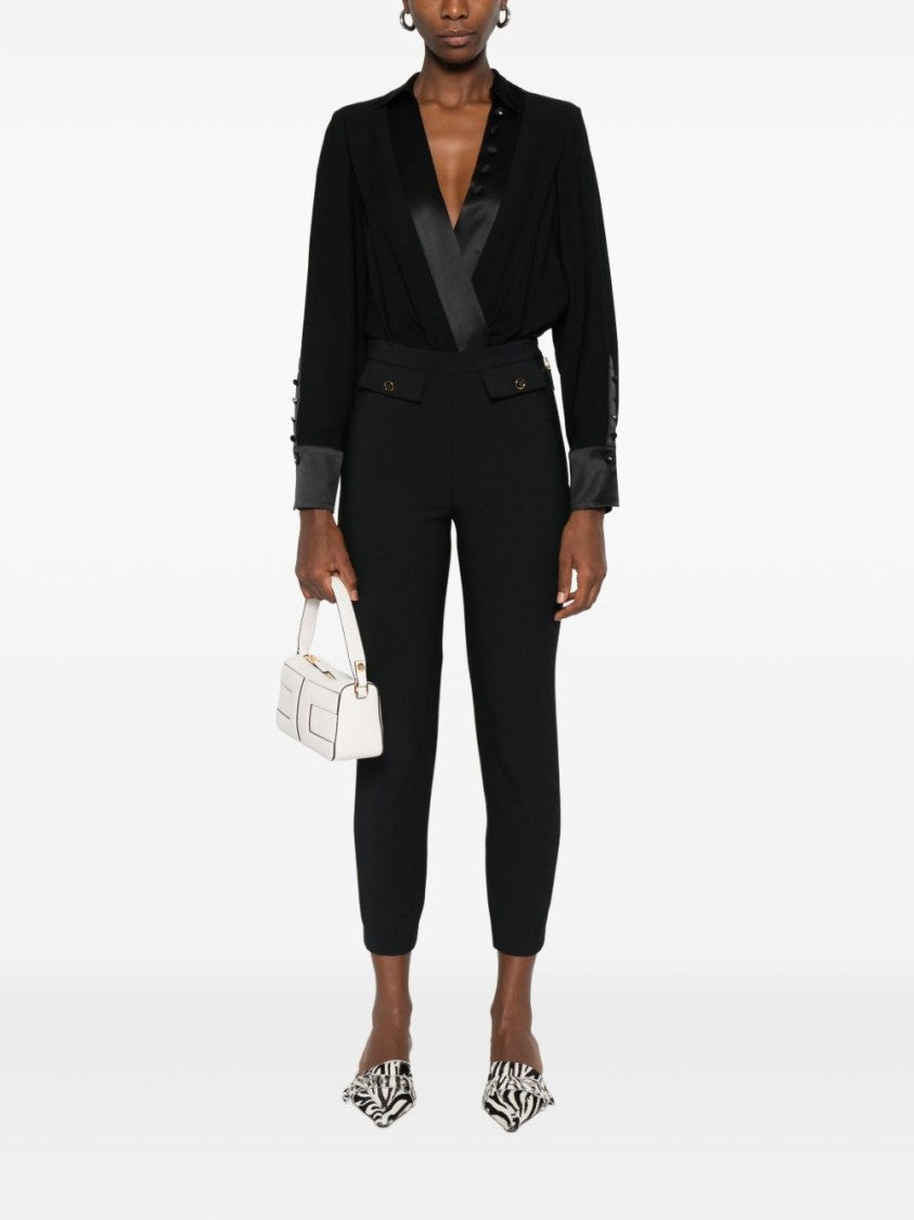 Elisabetta Franchi Cropped Tailored Trousers