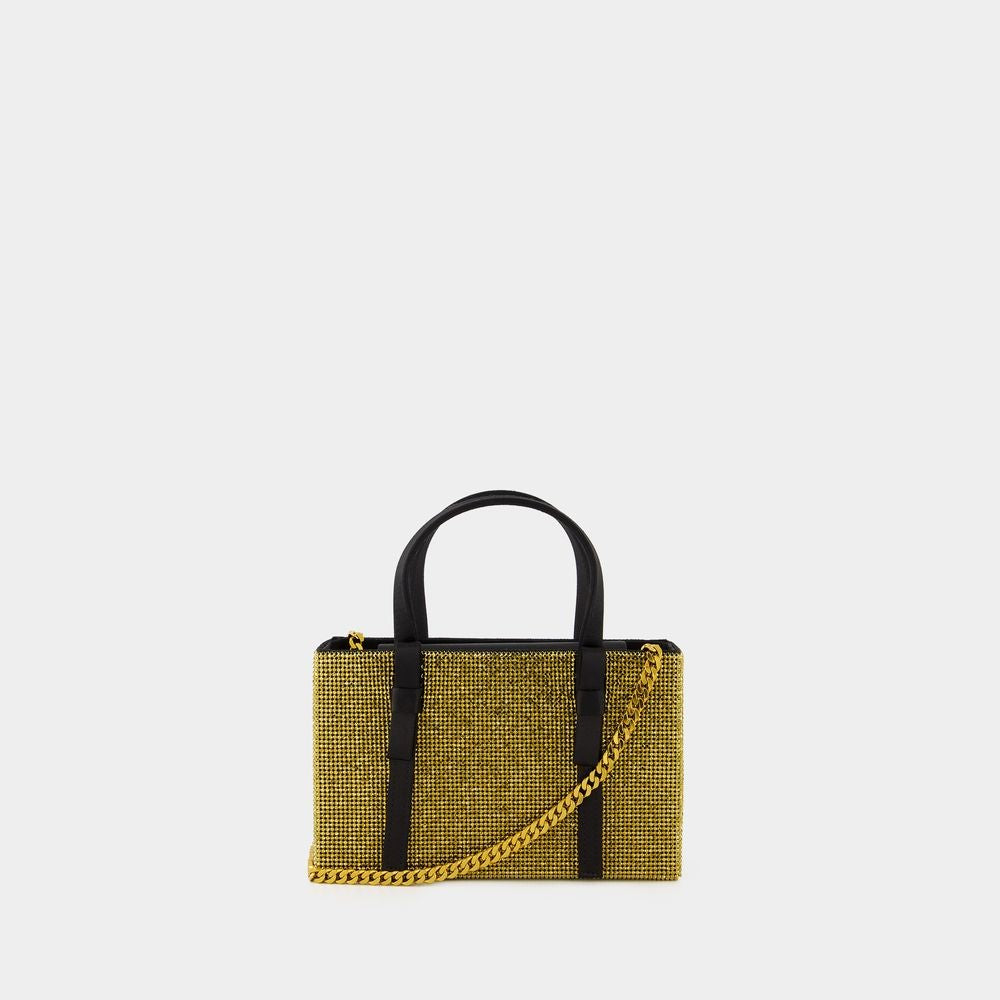 Kara Bow Midi Shopper Bag - Mesh - Gold