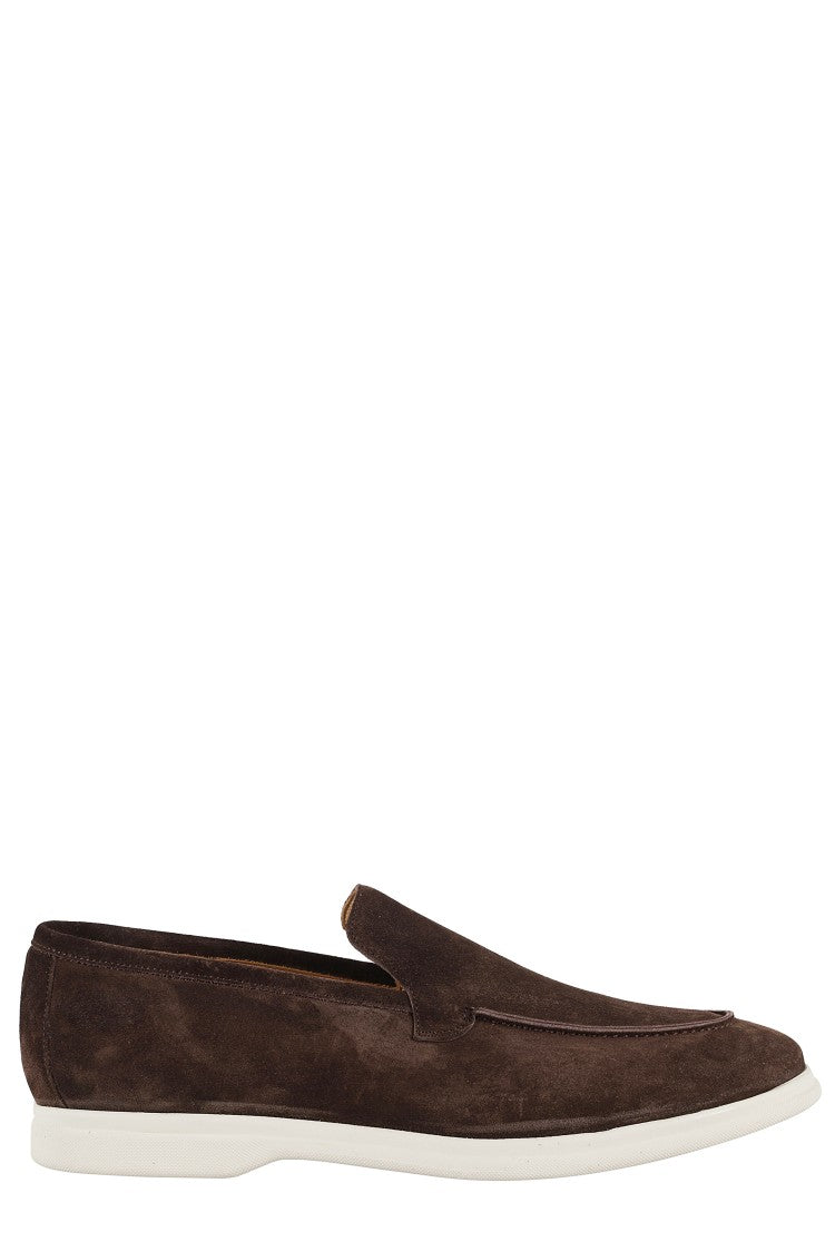 Tagliatore Moccasin With Almond Toe Design And Rubber Sole