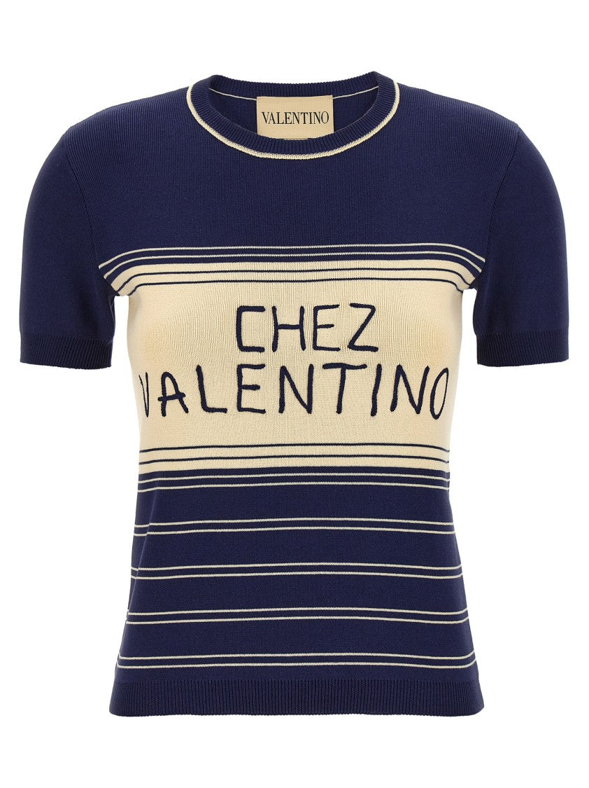Valentino Garavani Fitted Cotton Knit T-Shirt