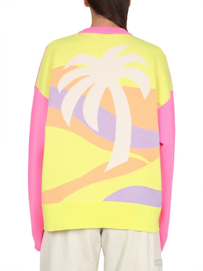 Palm Angels Jersey With Palm Motif