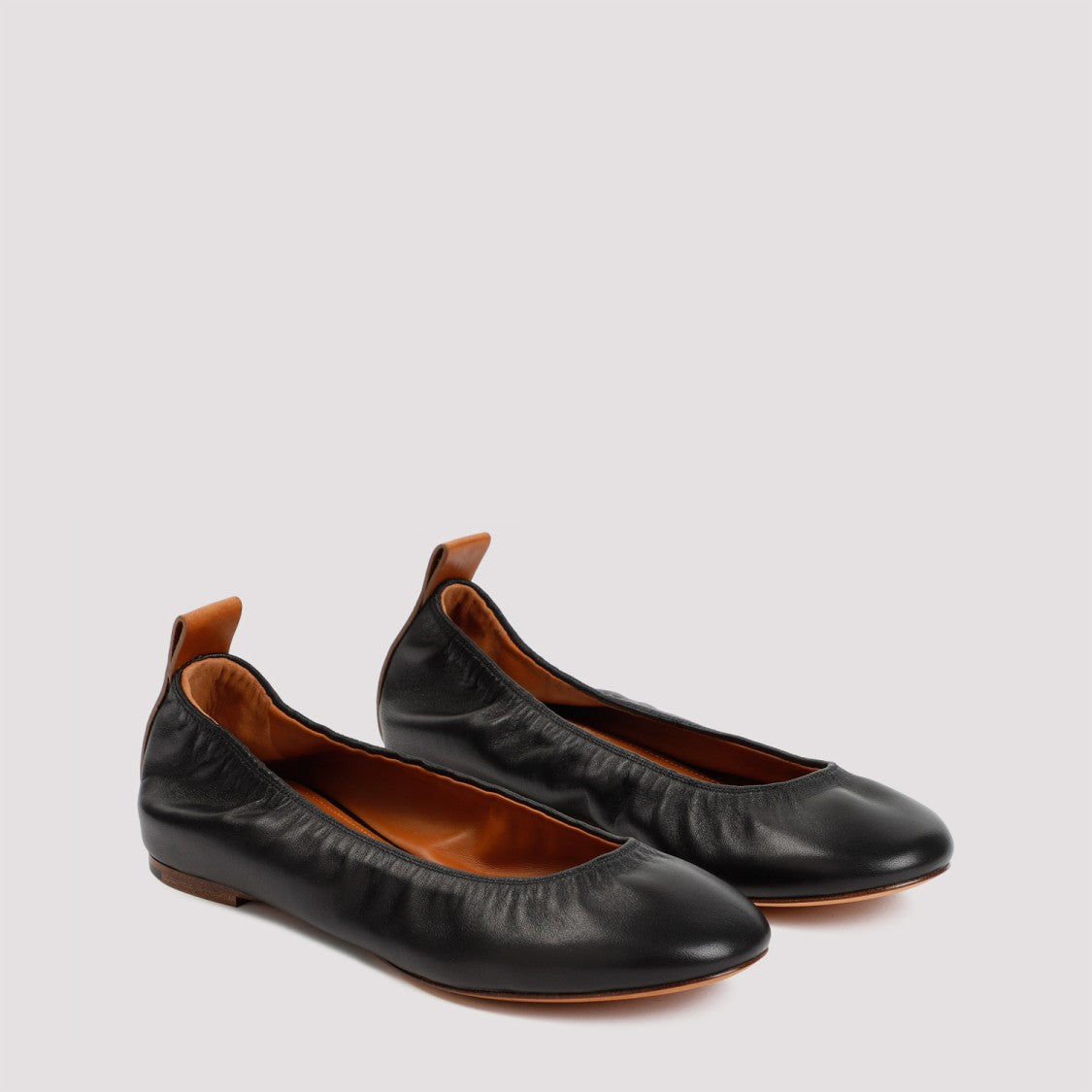 Lanvin Black Lambskin Nappa Ballerina