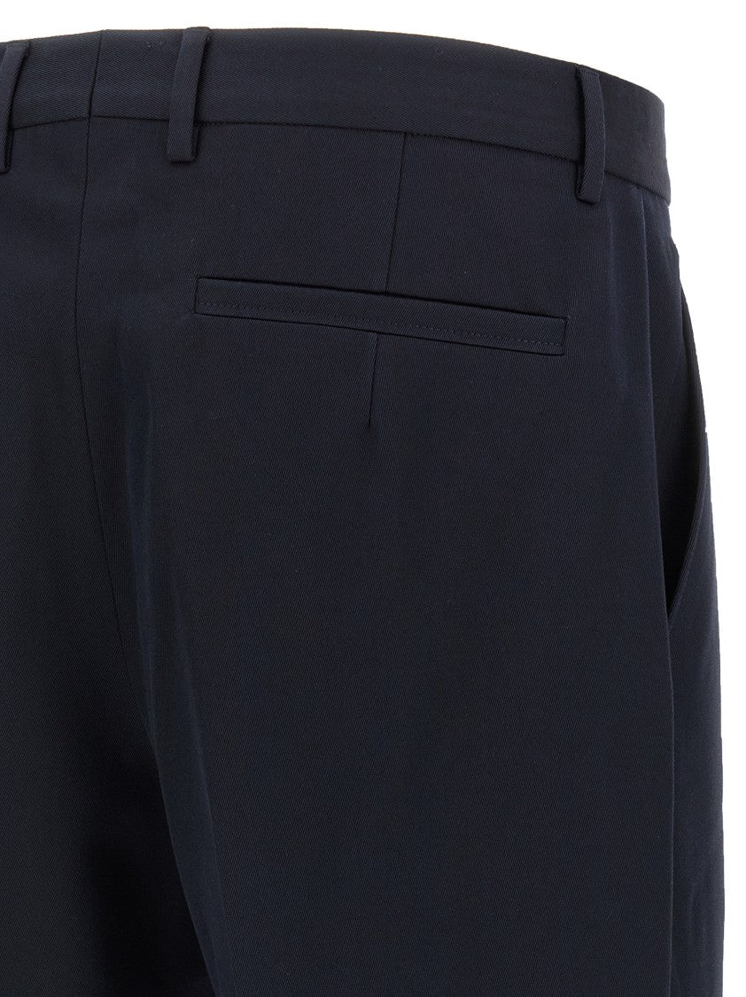 Zegna Blue Straight Leg Trousers