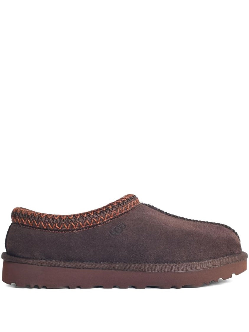 Ugg Brown Suede Sandals With Braided Trim