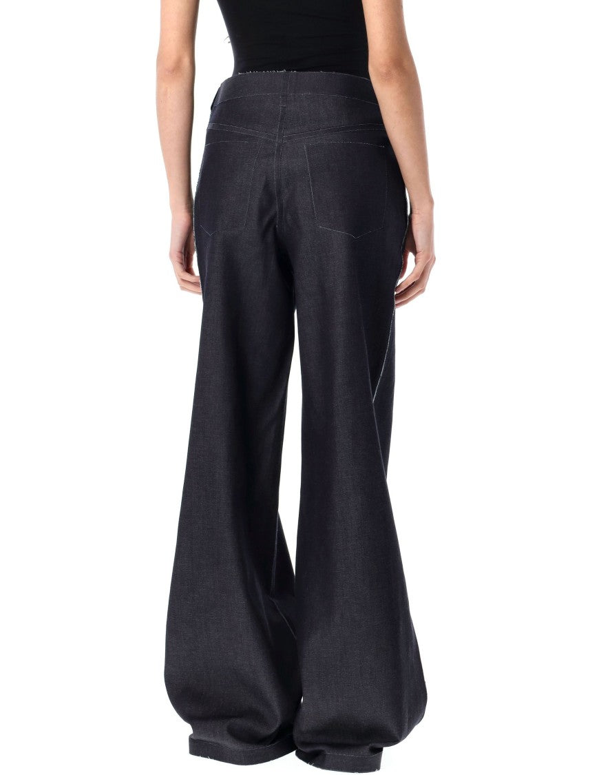Marni Wide-Leg Denim Pants With High Waist