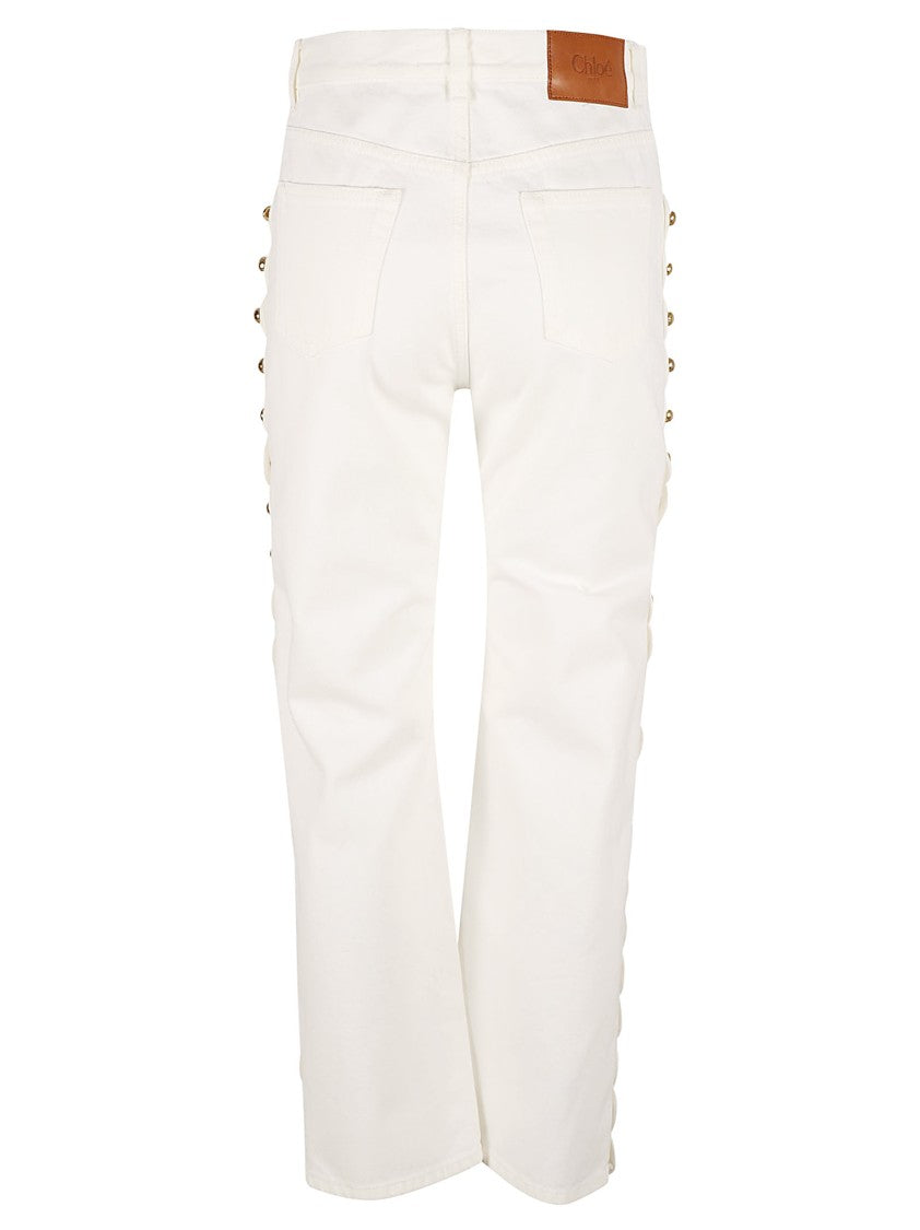 Chloé High-Waisted Straight-Leg Jeans