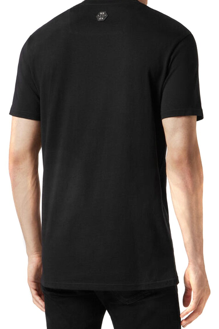 Philipp Plein Cotton T-Shirt With Design And Eye-Catching Logo