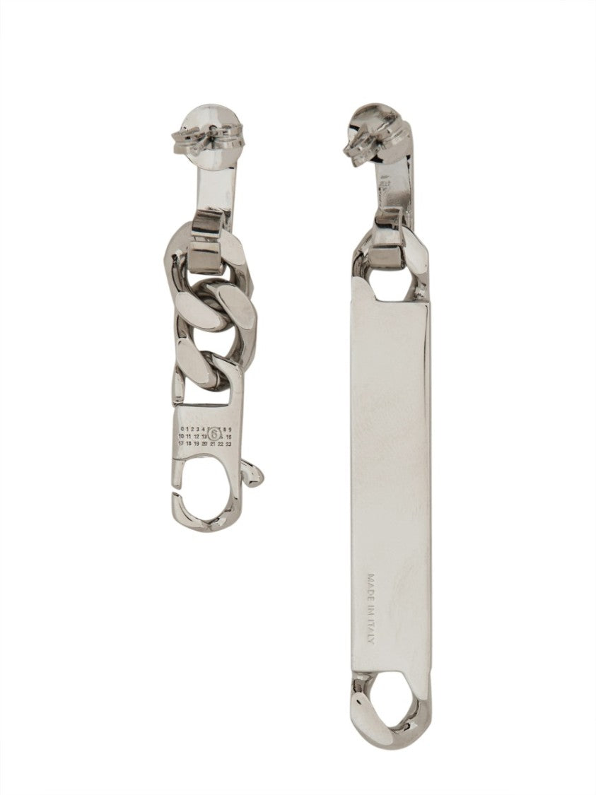 Mm6 By Maison Margiela Mismatched Chain Earrings