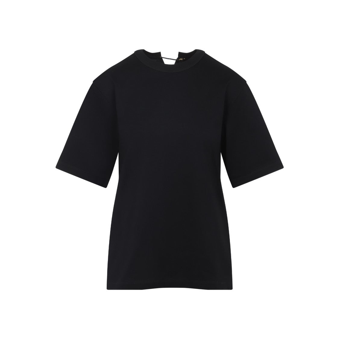Carven Pearl Black Cotton T-Shirt