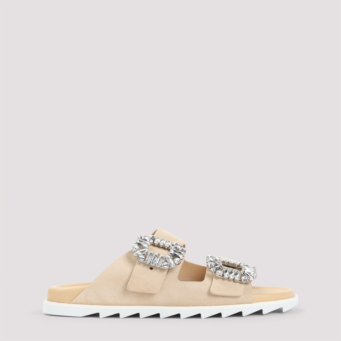 Roger Vivier Slidy Strass Buckle Sandals