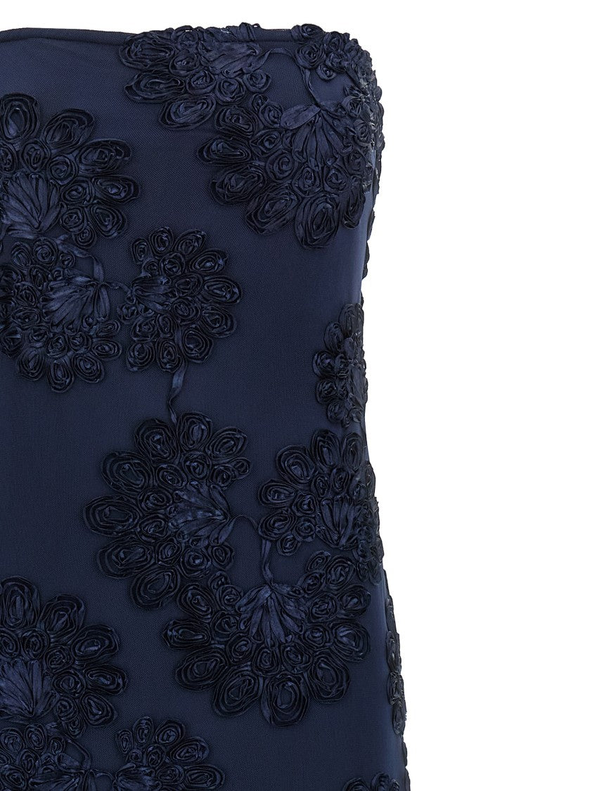 Rotate Birger Christensen '3D Mesh Maxi' Dress