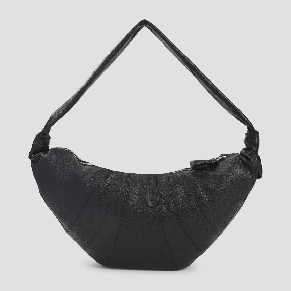 Lemaire Crescent-Shaped Black Calf Leather Handbag
