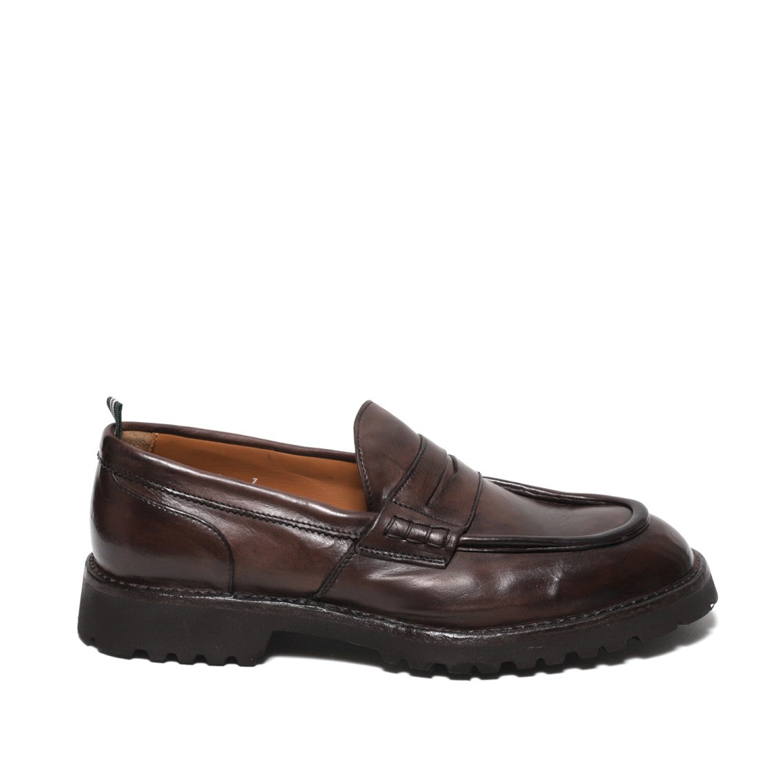 Green George Mocassino In Morbida Pelle A Concia Vegetale Marrone